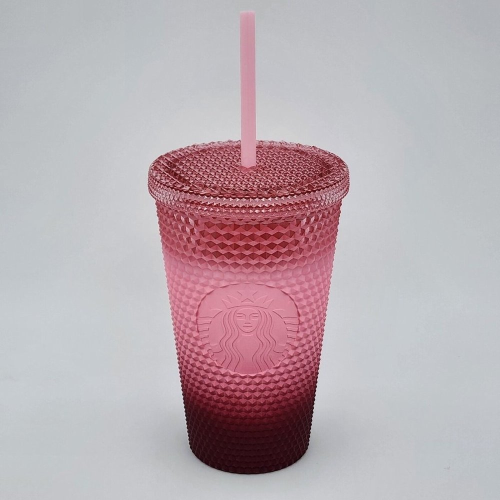 Starbucks Pink Gradient Studded Tumbler Fall Winter Holiday 2022 (16 oz )